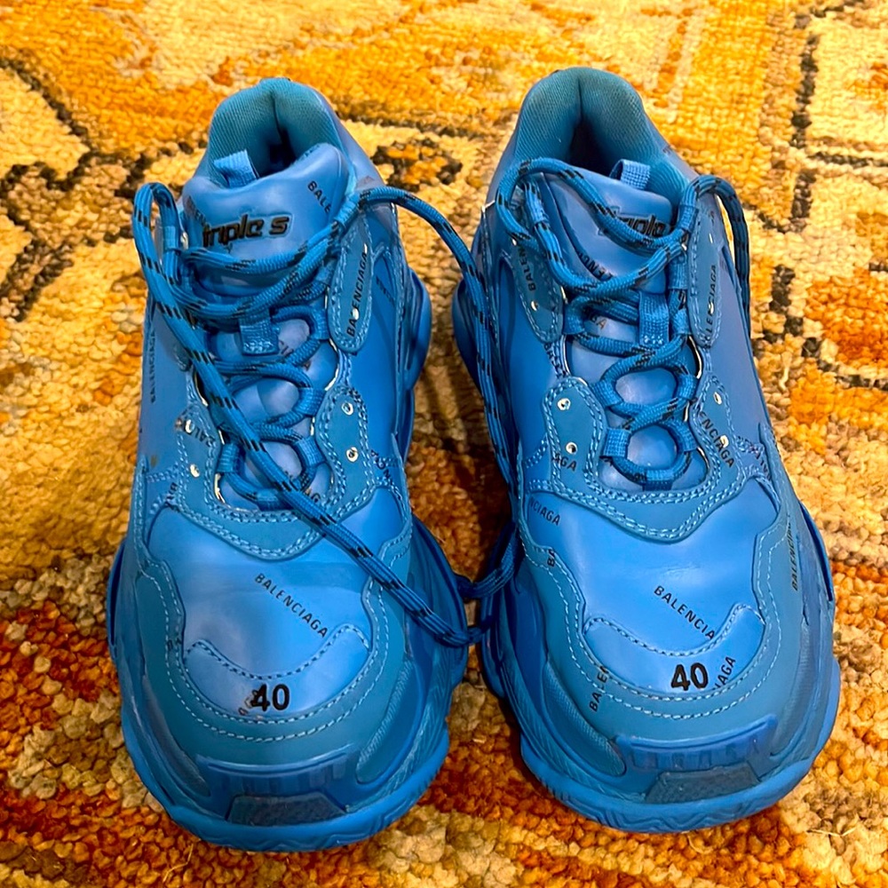 Balenciaga triple S sneakers . Worn once for a photo shoot .